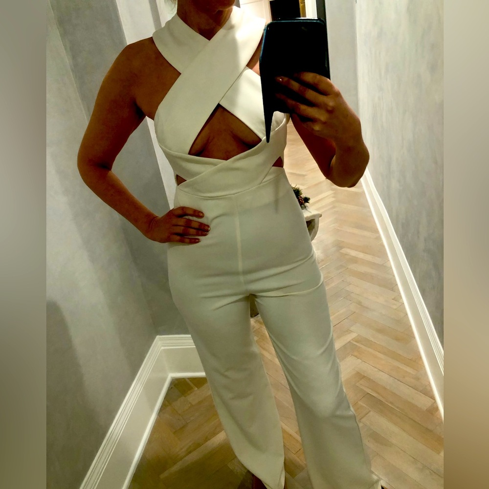 White long jumpsuit